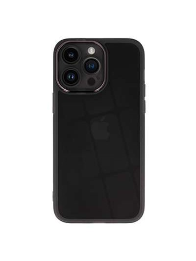 PROTECTIVE LENS CASE FOR IPHONE 15 PLUS BLACK CLEAR